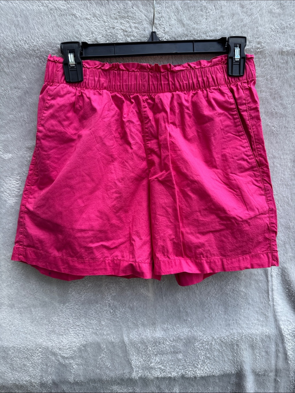 Old Navy Poplin pull on Hot Pink Elastic waist Shorts size Small